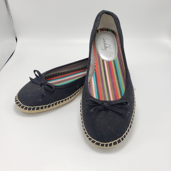 Sam & Libby Shoes - Sam & Libby Black Espadrille Flats